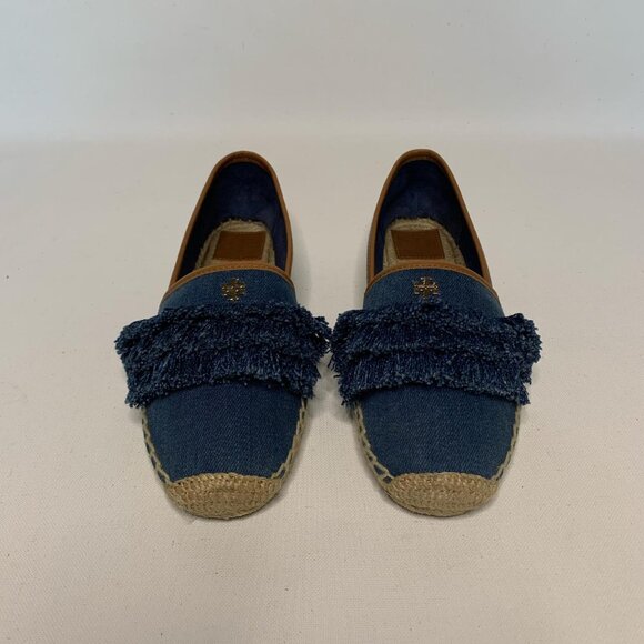 Tory Burch denim espadrilles with - Picture 2 of 8